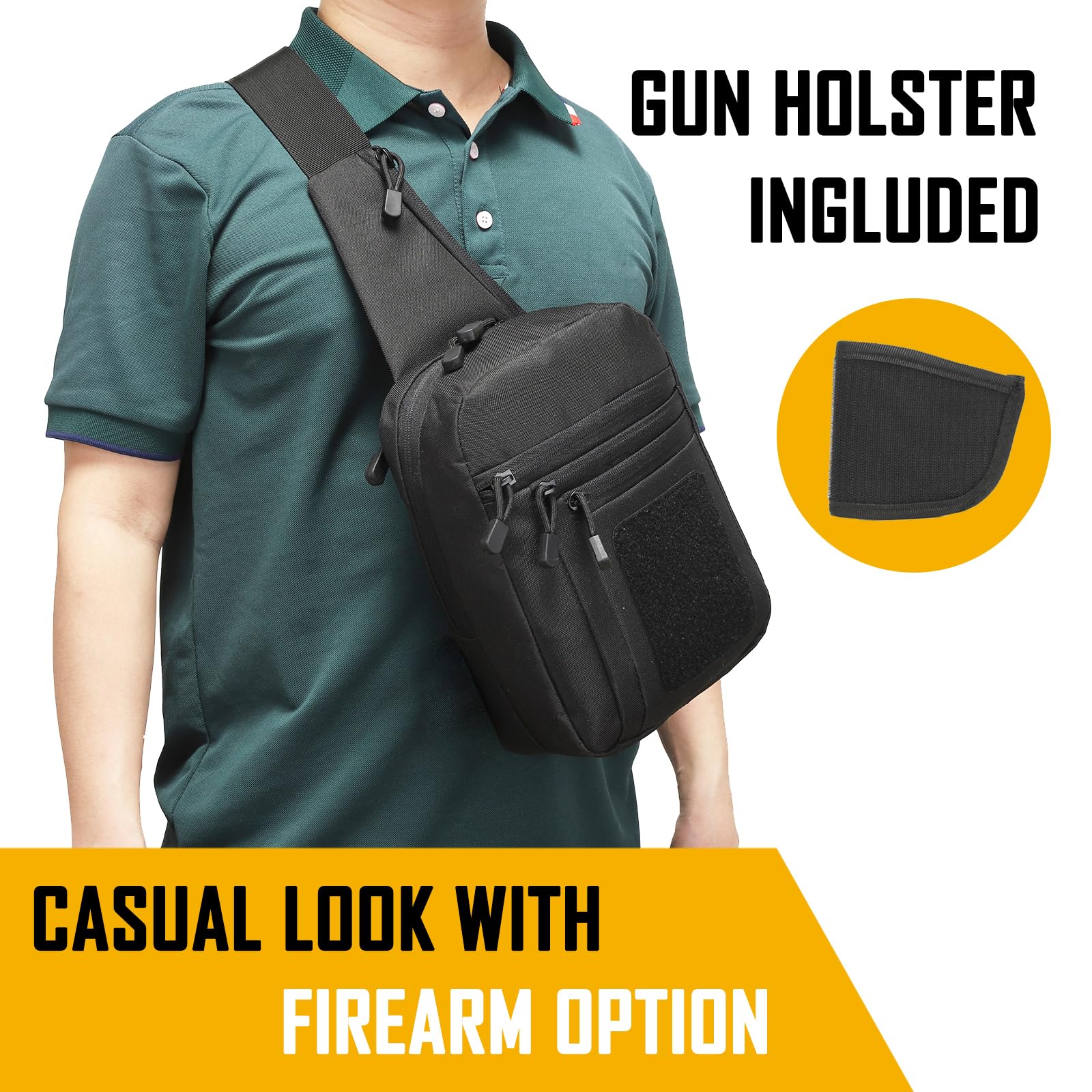 Edc Carry Fanny Pack - Borsa a tracolla da trasporto nascosta